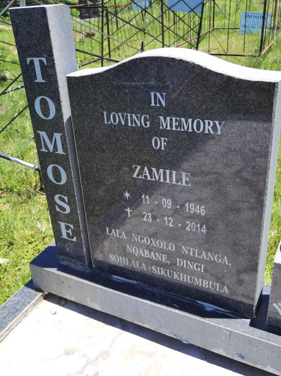 TOMOSE Zamile 1946-2014