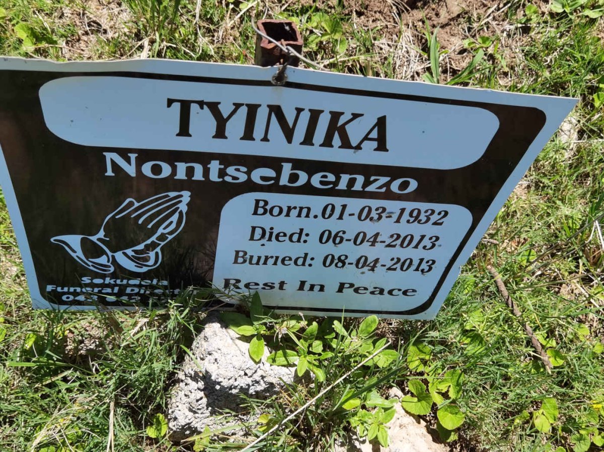 TYINIKA Nontsebenzo 1932-2013