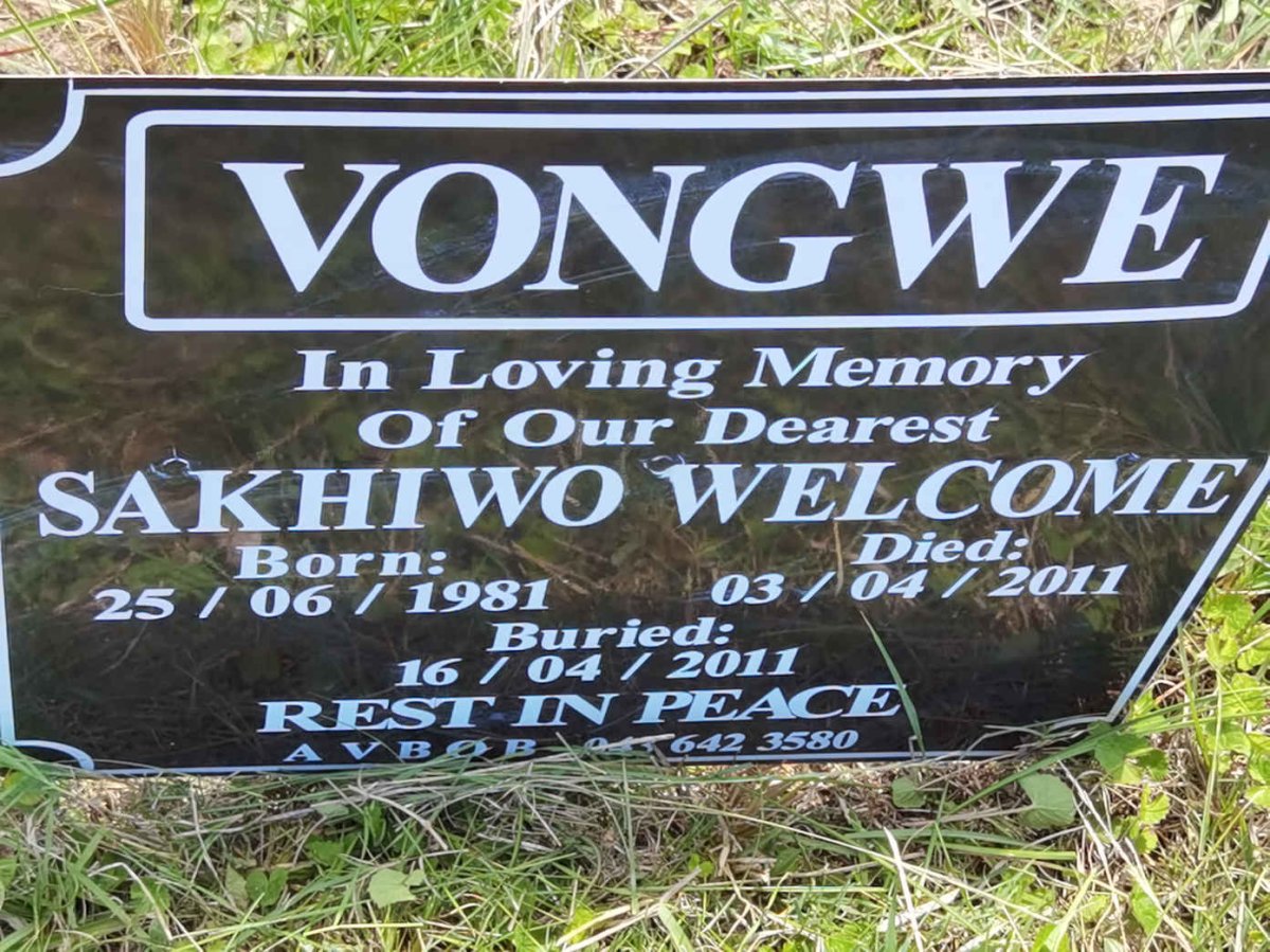 VONGWE Sakhiwo Welcome 1981-2011