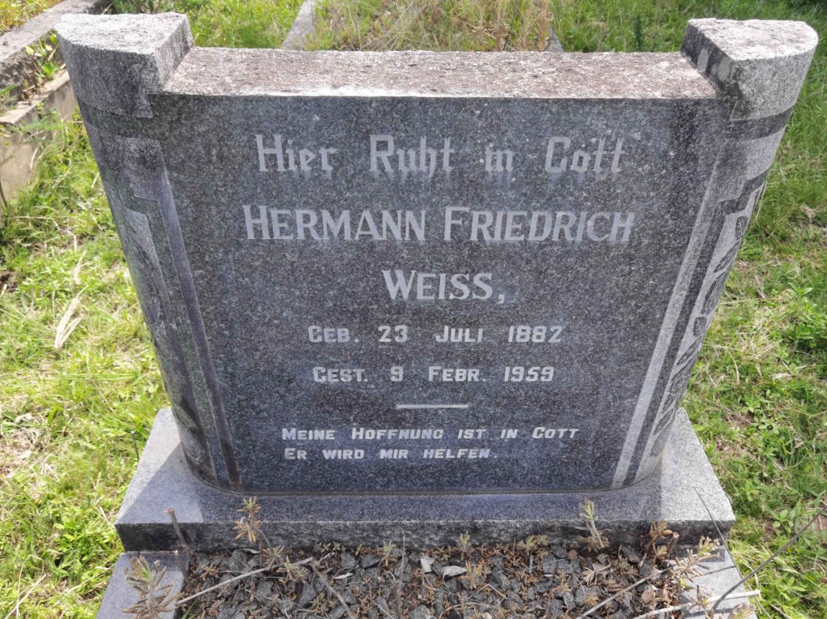 WEISS Hermann Friedrich 1882-1959