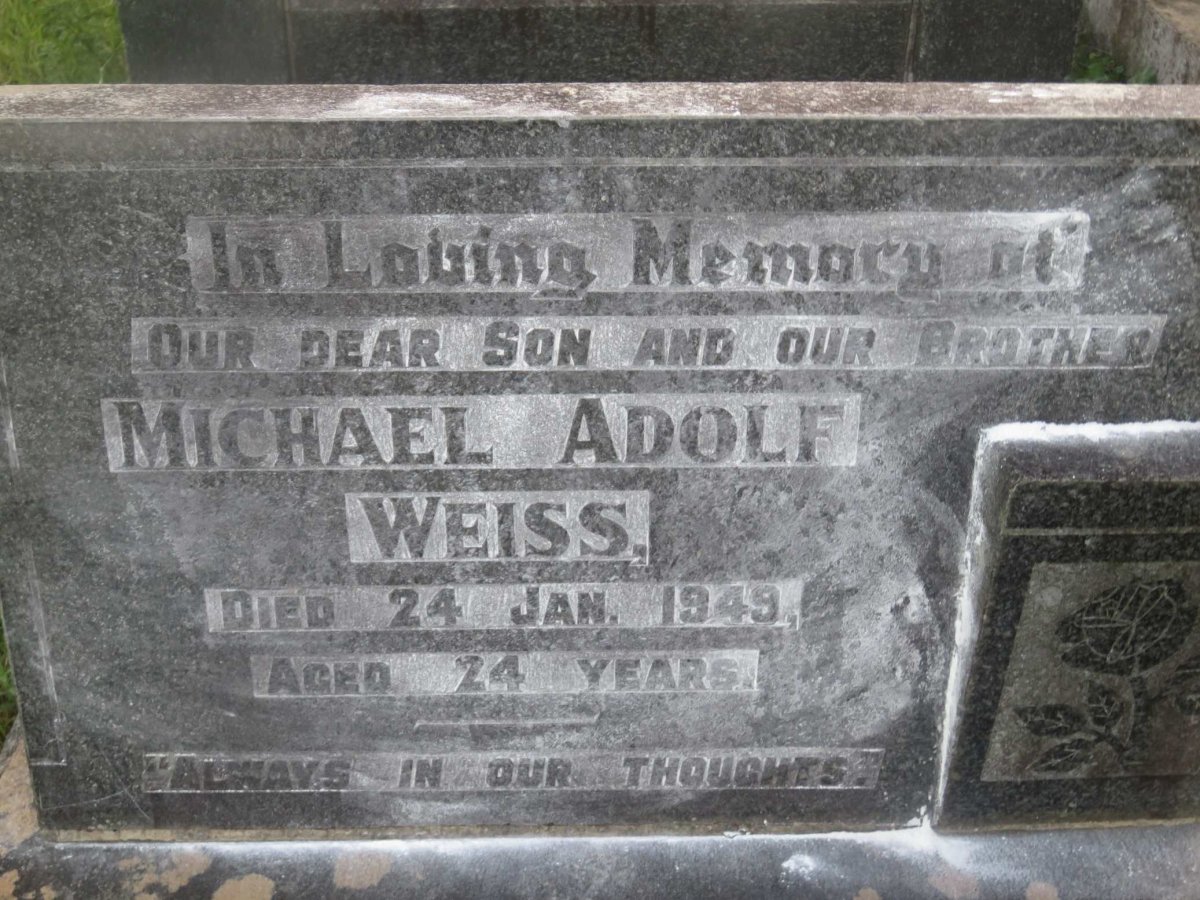 WEISS Michael Adolf -1949