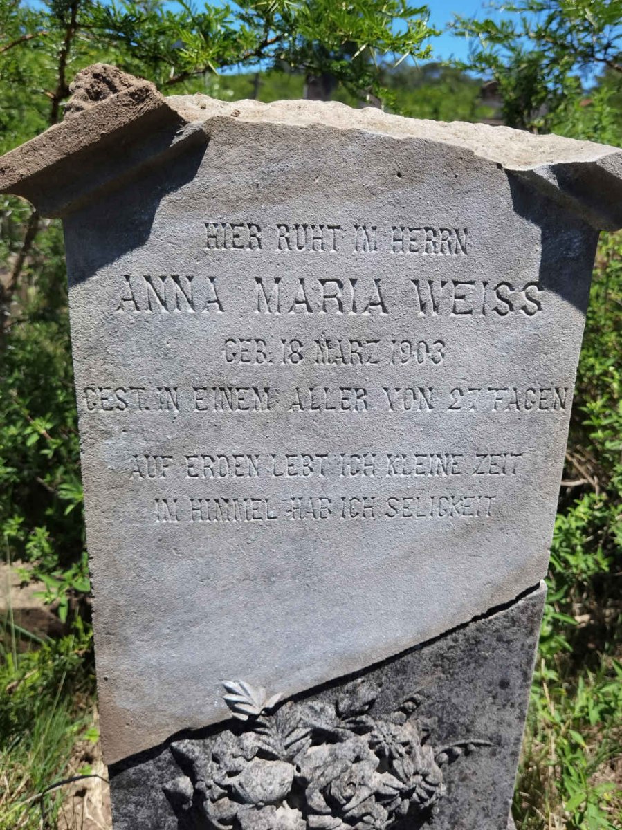 WEISS Anna Maria 1903-1903