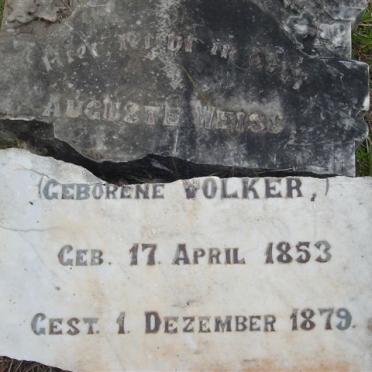 WEISS Auguste nee VOLKER 1853-1879