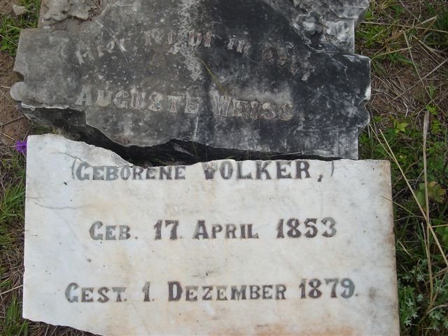 WEISS Auguste nee VOLKER 1853-1879