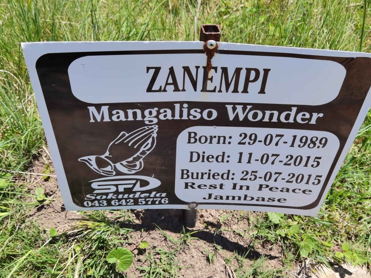 ZANEMPI Mangaliso Wonder 1989-2015