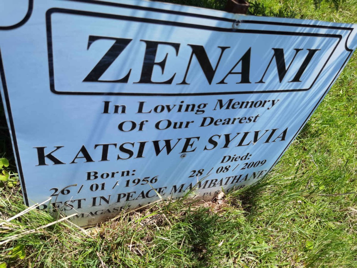 ZENANI Katsiwe Sylvia 1956-2009