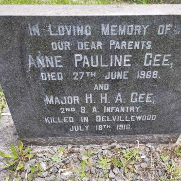 GEE H.H.A. -1916 &amp; Anne Pauline -1968