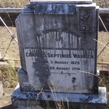 WARREN Charles Septimus 1879-1916