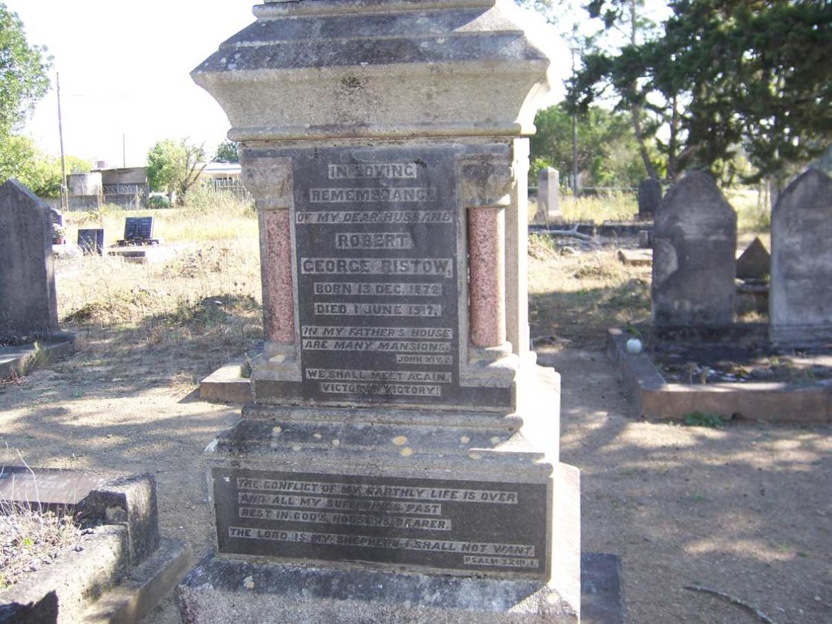 RISTOW Robert George 1872-1917