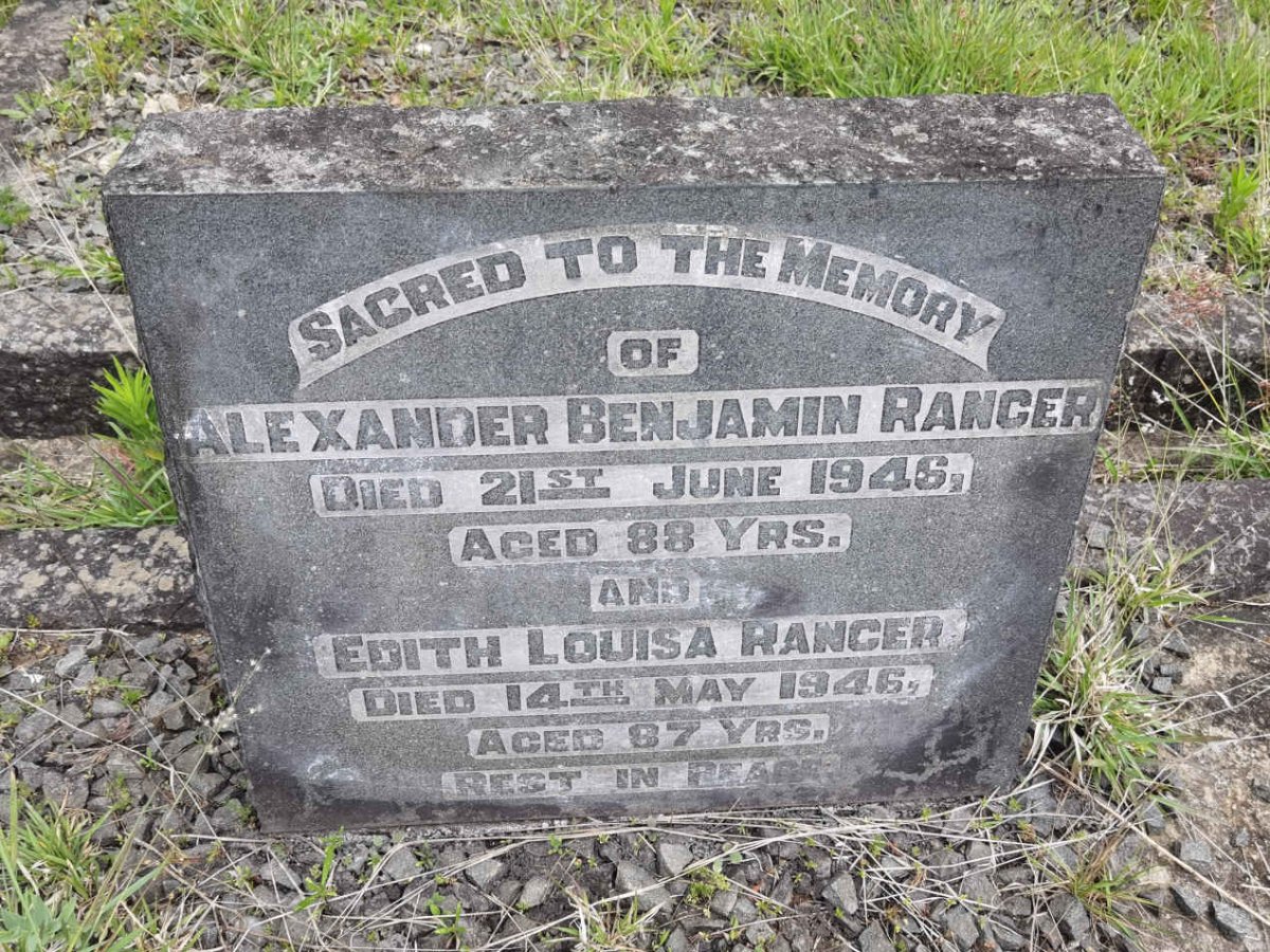 RANGER Alexander Benjamin -1946 &amp; Edith Louisa -1946