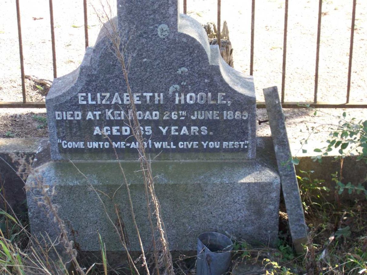 HOOLE Elizabeth -1889