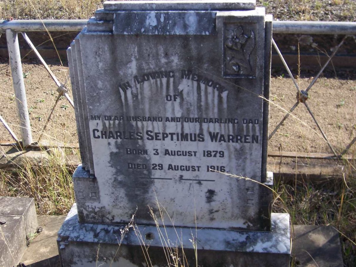 WARREN Charles Septimus 1879-1916