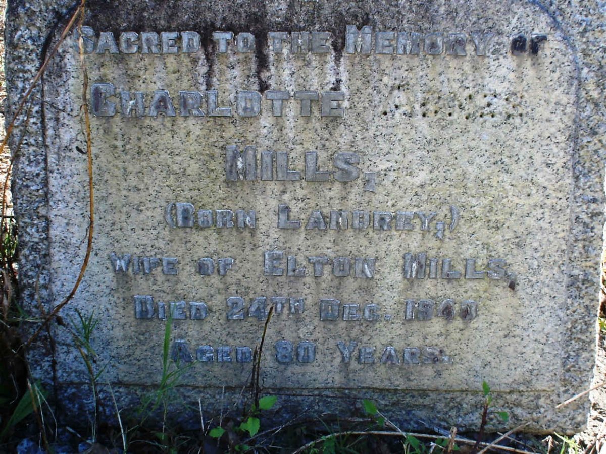 MILLS Charlotte Anne nee LANDREY -1940