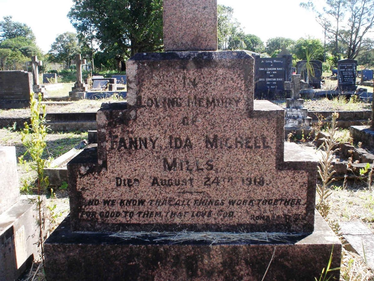 MILLS Fanny Ida Michell -1918
