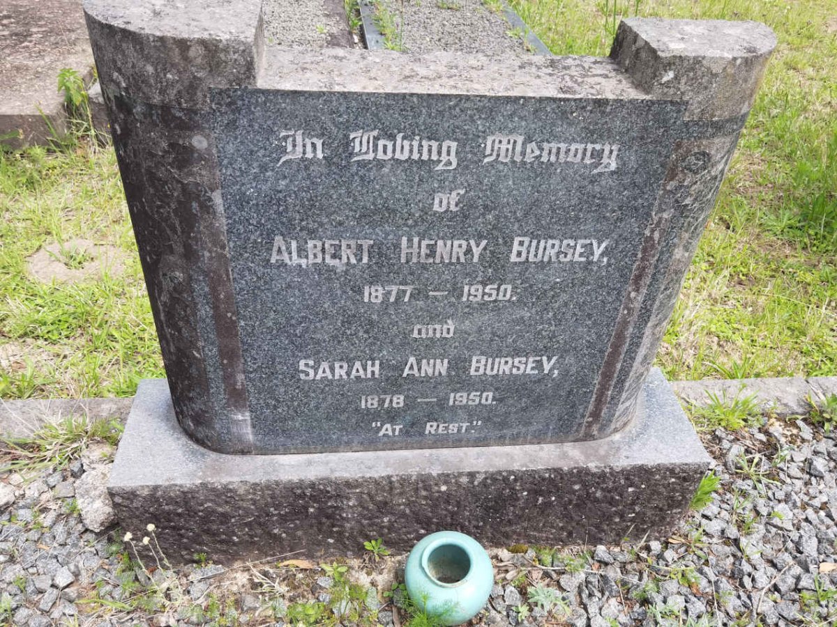 BURSEY Albert Henry 1877-1950 &amp; Sarah Ann 1878-1950