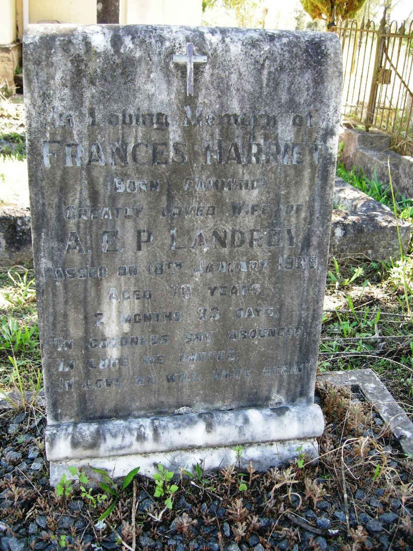 LANDREY Frances Harriet nee CUMMING -1939