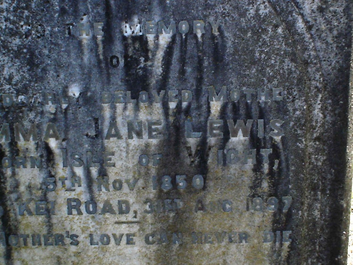 LEWIS Emma Jane 1850-1897