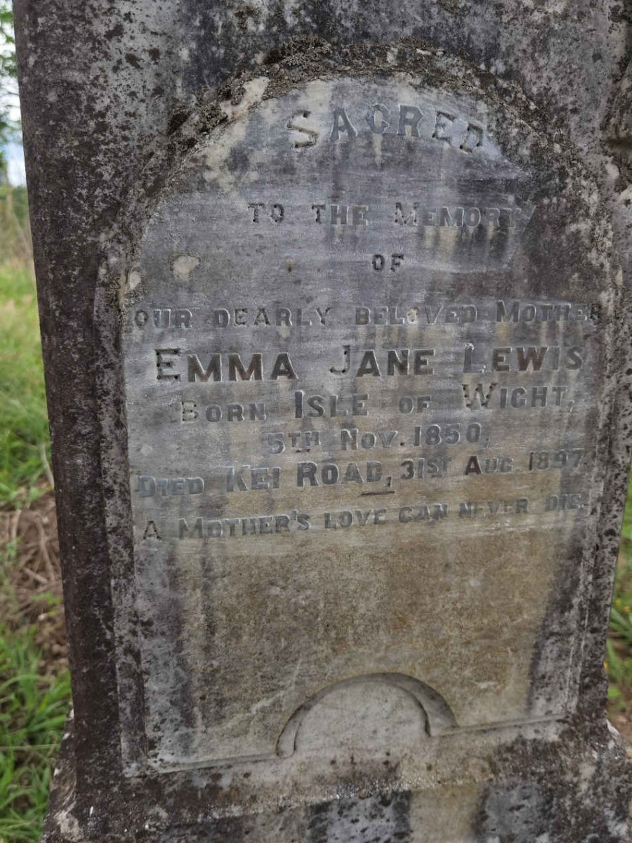 LEWIS Emma Jane 1850-1897