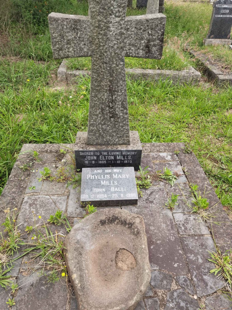 MILLS John Elton 1885-1973 &amp; Phyllis Mary BALL 1884-1988