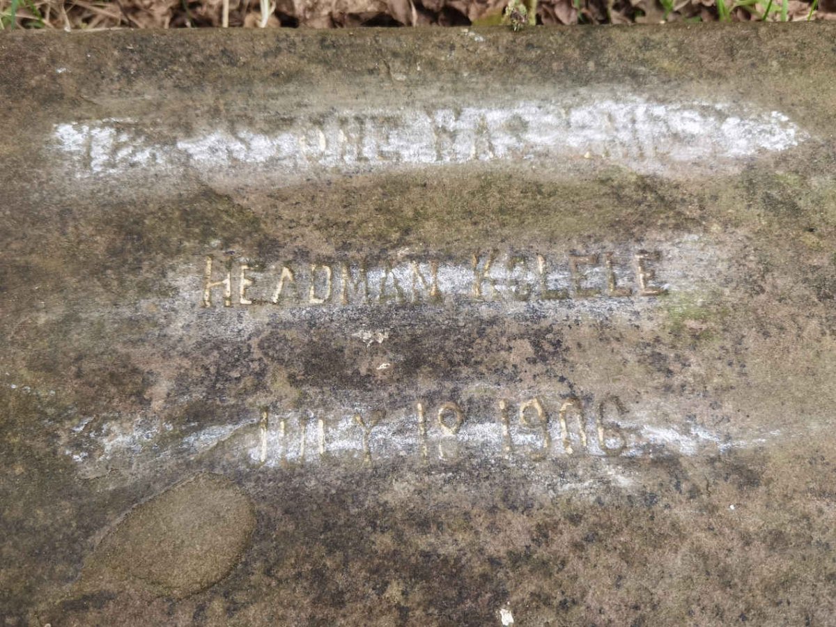 5. Stone laid by Headman KOLELE -1906