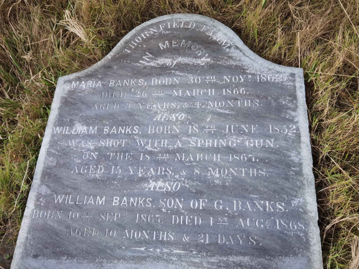 BANKS William 1852-1867 :: BANKS Maria 1862-1866 :: BANKS William 1867-1868