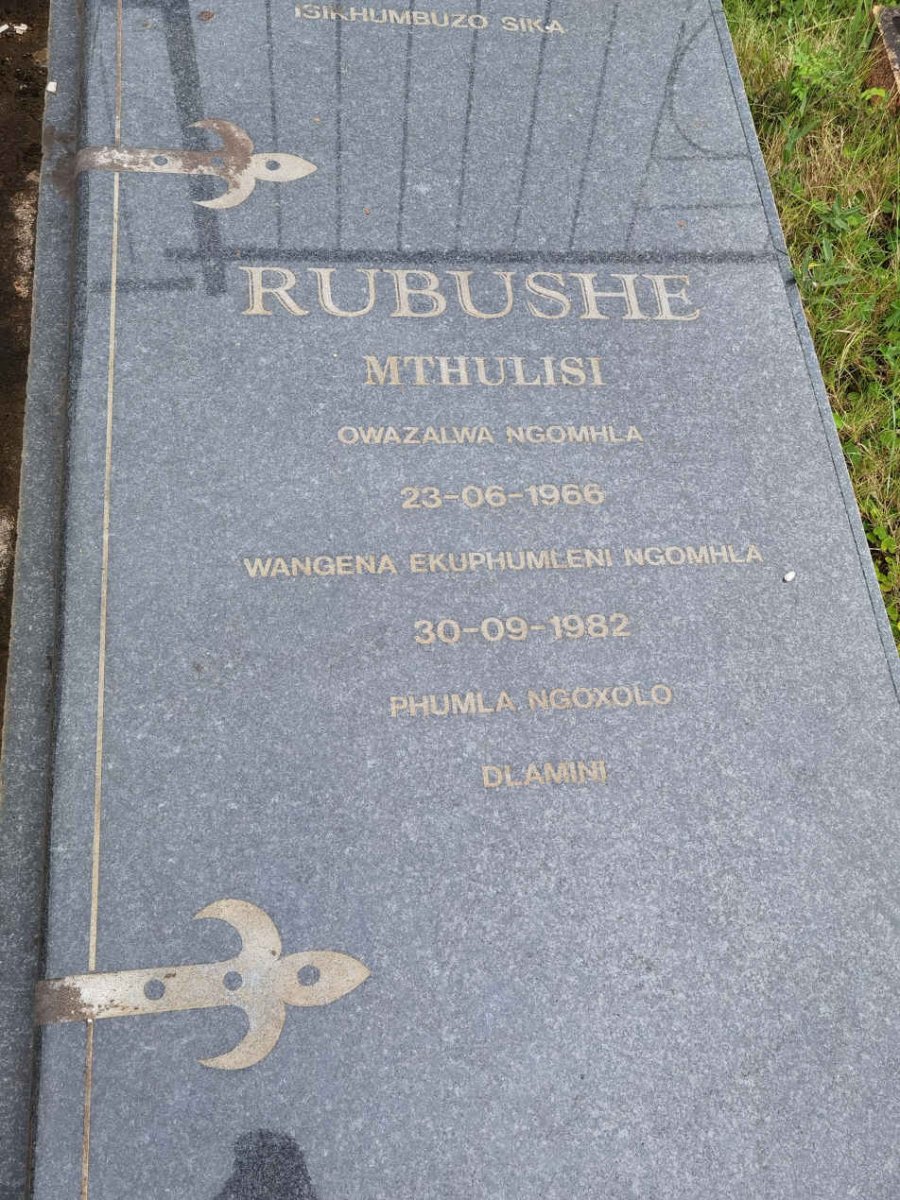 RUBUSHE Mthulisi 1966-1982