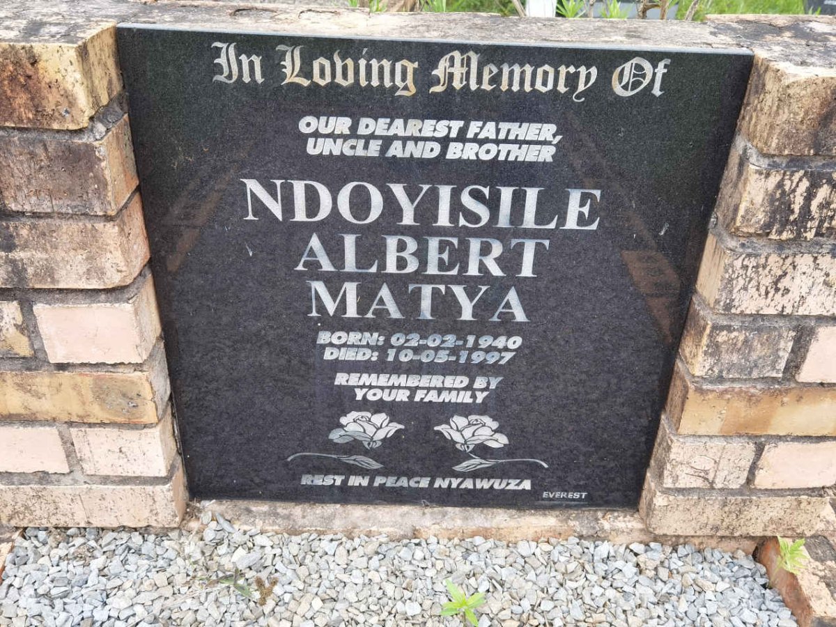 MATYA Ndoyisile Albert 1940-1997