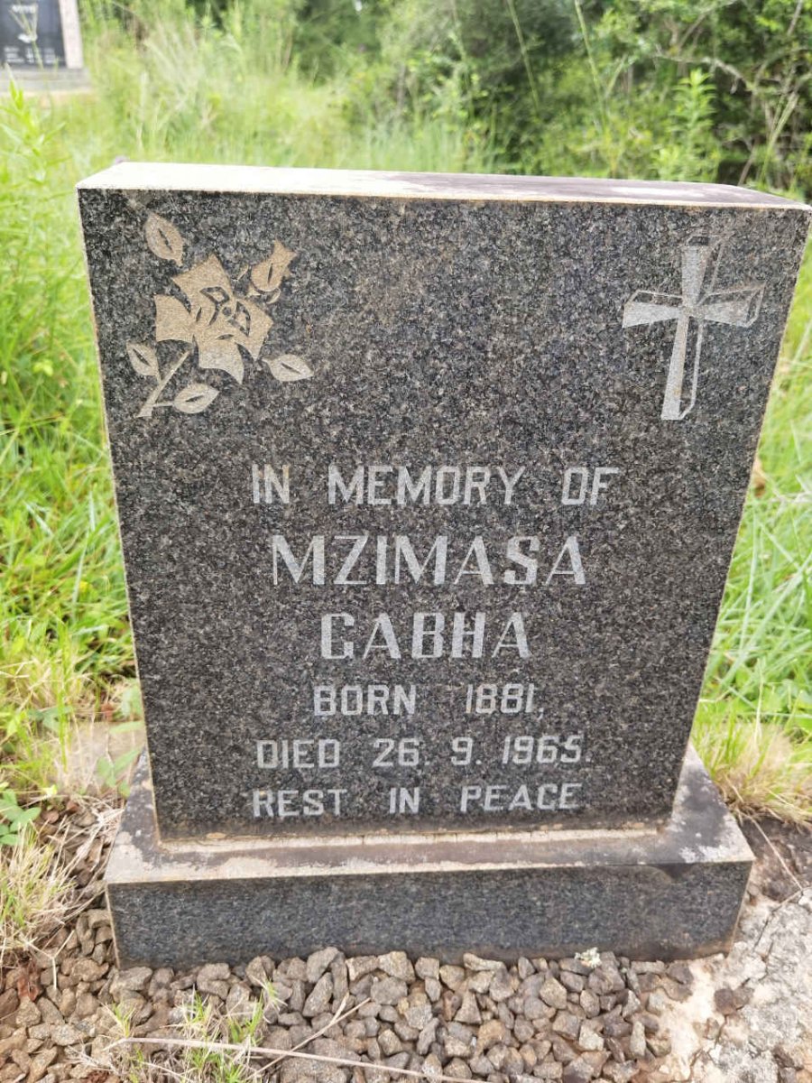 GABHA Mzimasa 1881-1965