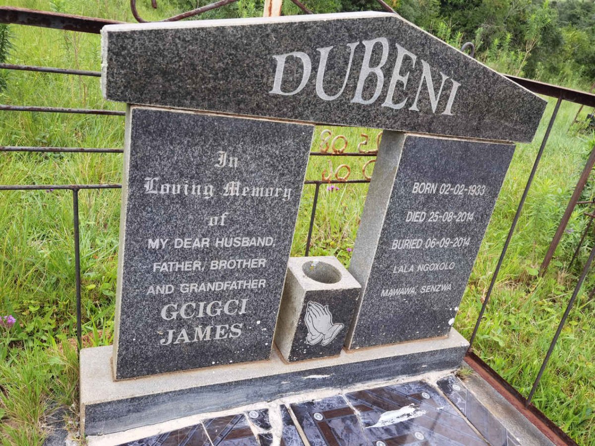 DUBENI Gcigci James 1933-2014
