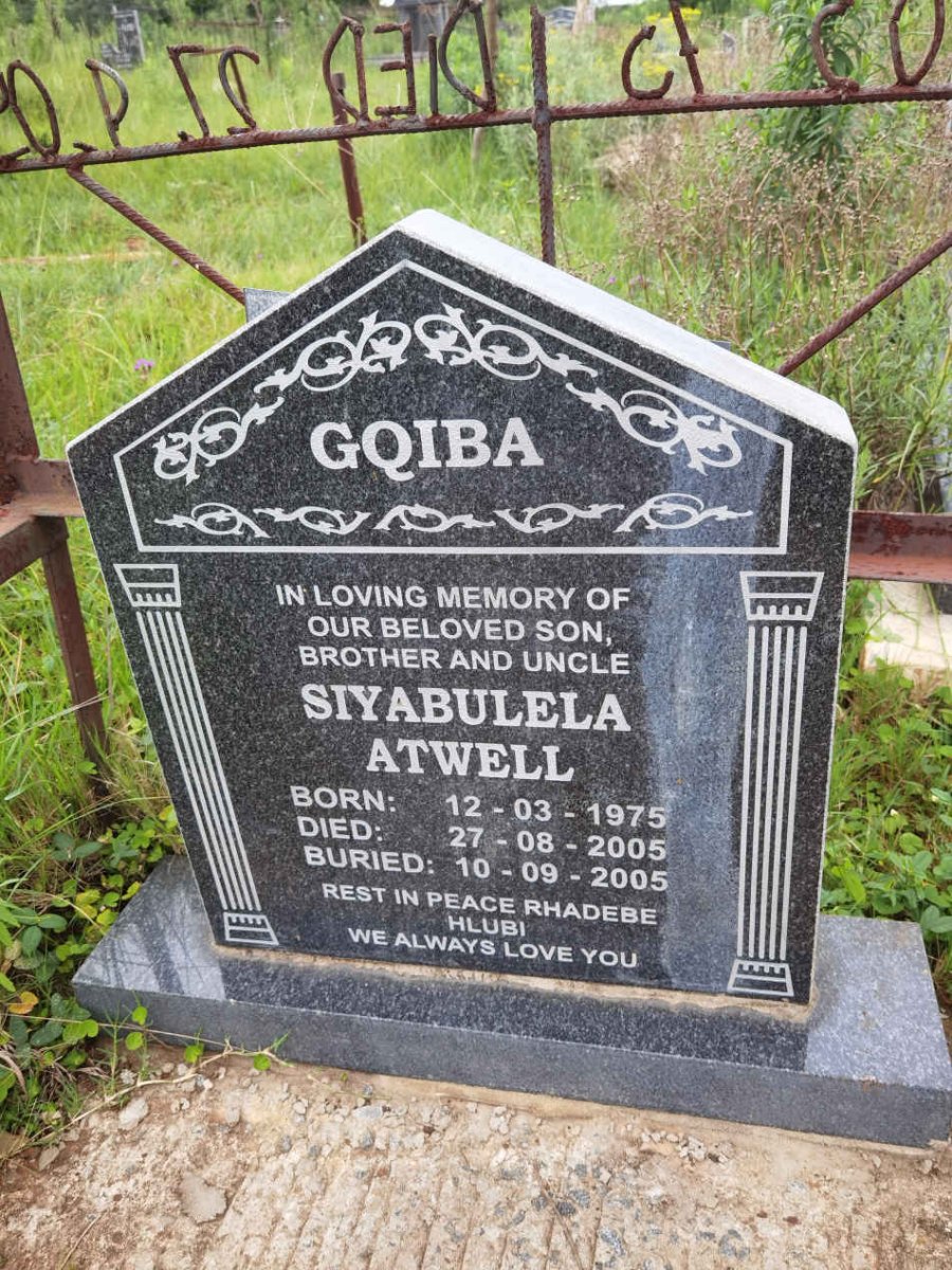 GQIBA Siyabulela Atwell 1975-2005