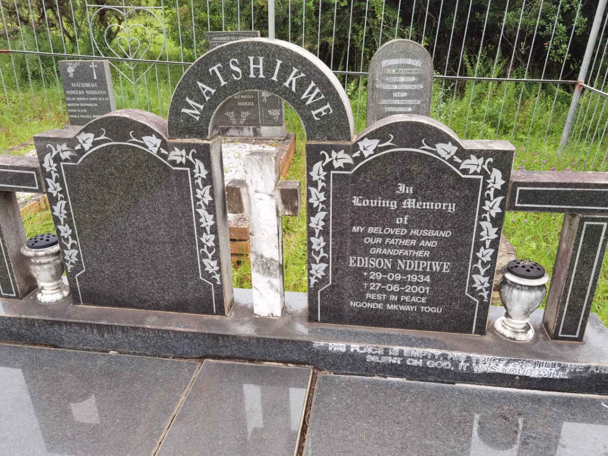 MATSHIKWE Edison Ndipiwe 1934-2001