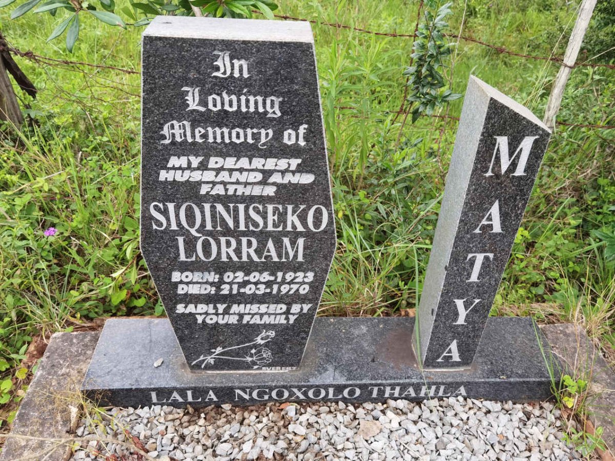 MATYA Siqiniseko Lorram 1923-1970