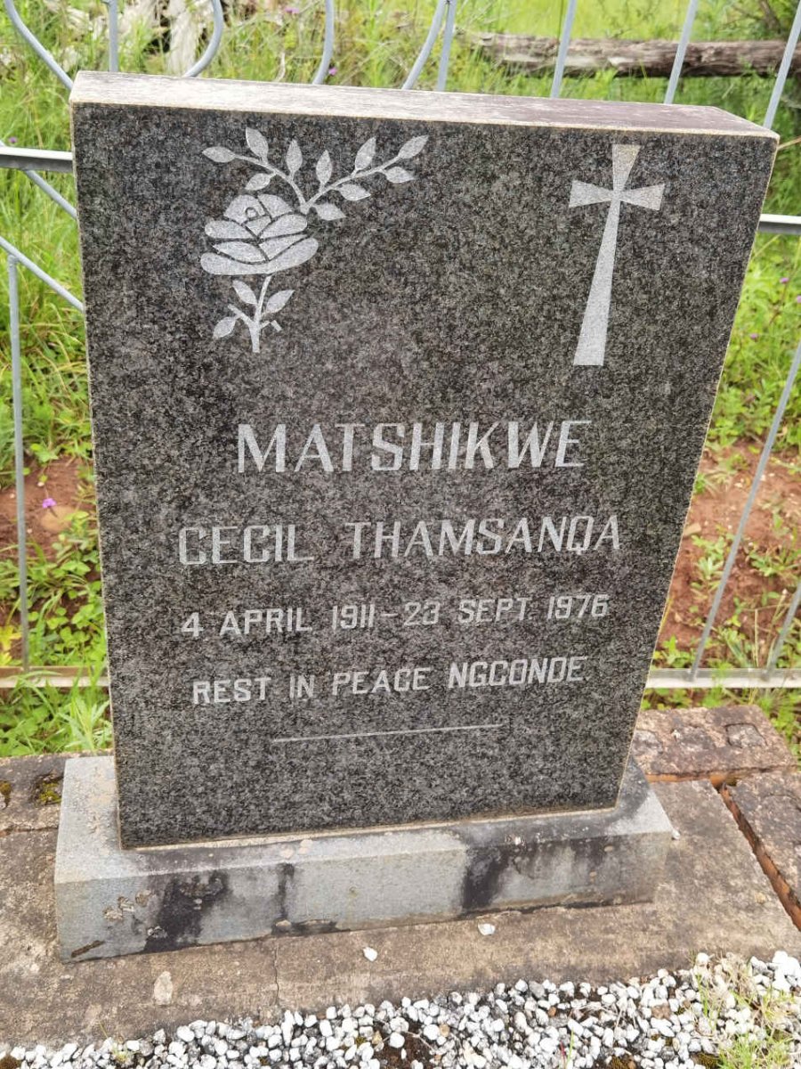 MATSHIKWE Cecil Thamsanqa 1911-1976