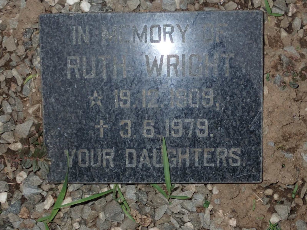 WRIGHT Ruth 1909-1979