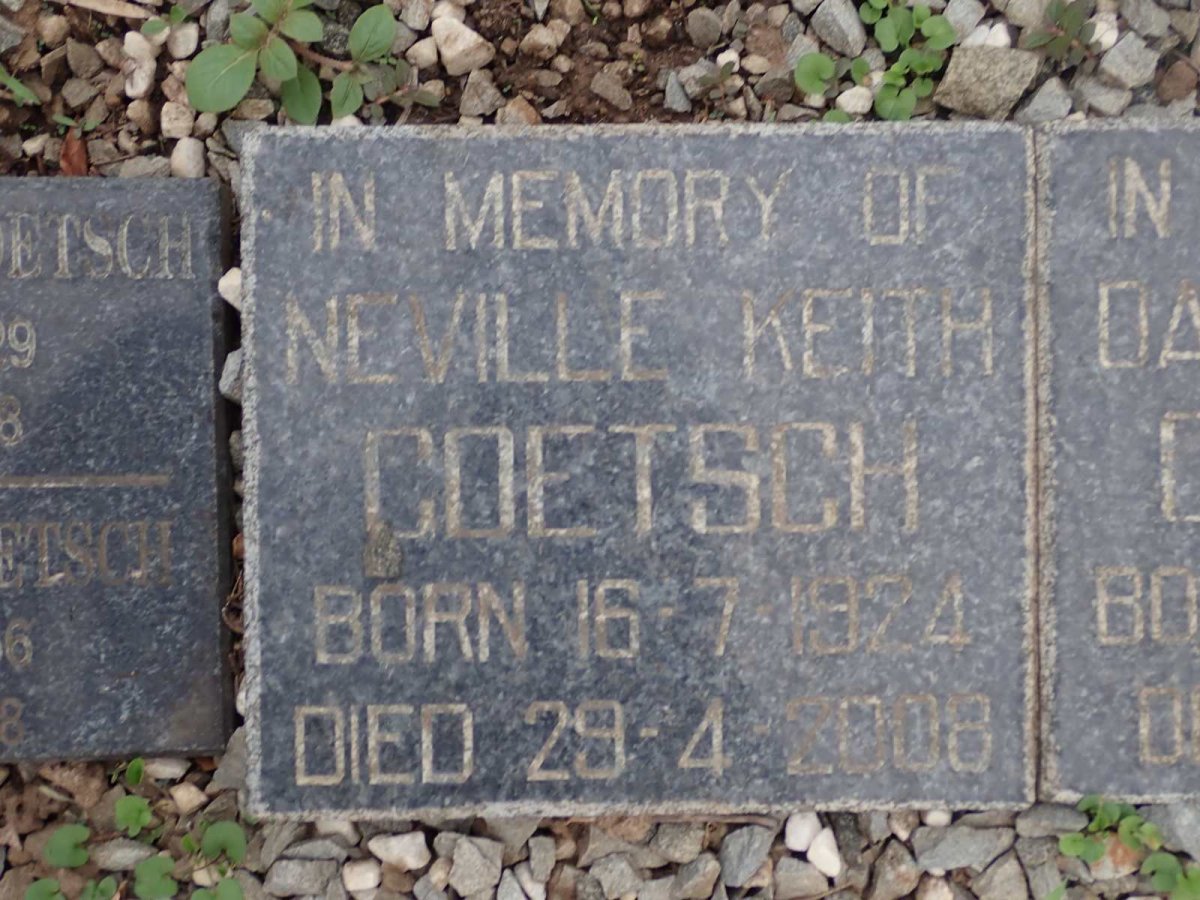 GOETSCH Neville Keith 1924-2008 