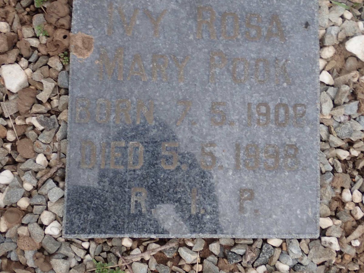 POOK Ivy Rosa Mary 1902-1998
