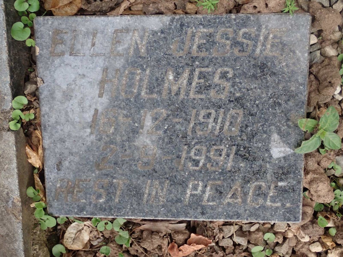 HOLMES Ellen Jessie 1910-1991