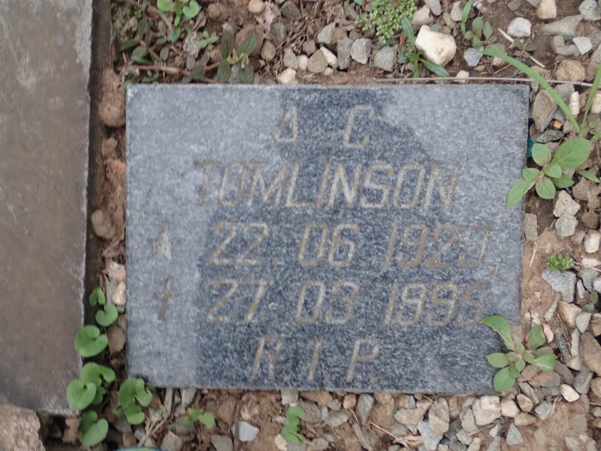 TOMLINSON J.C. 1929-1995