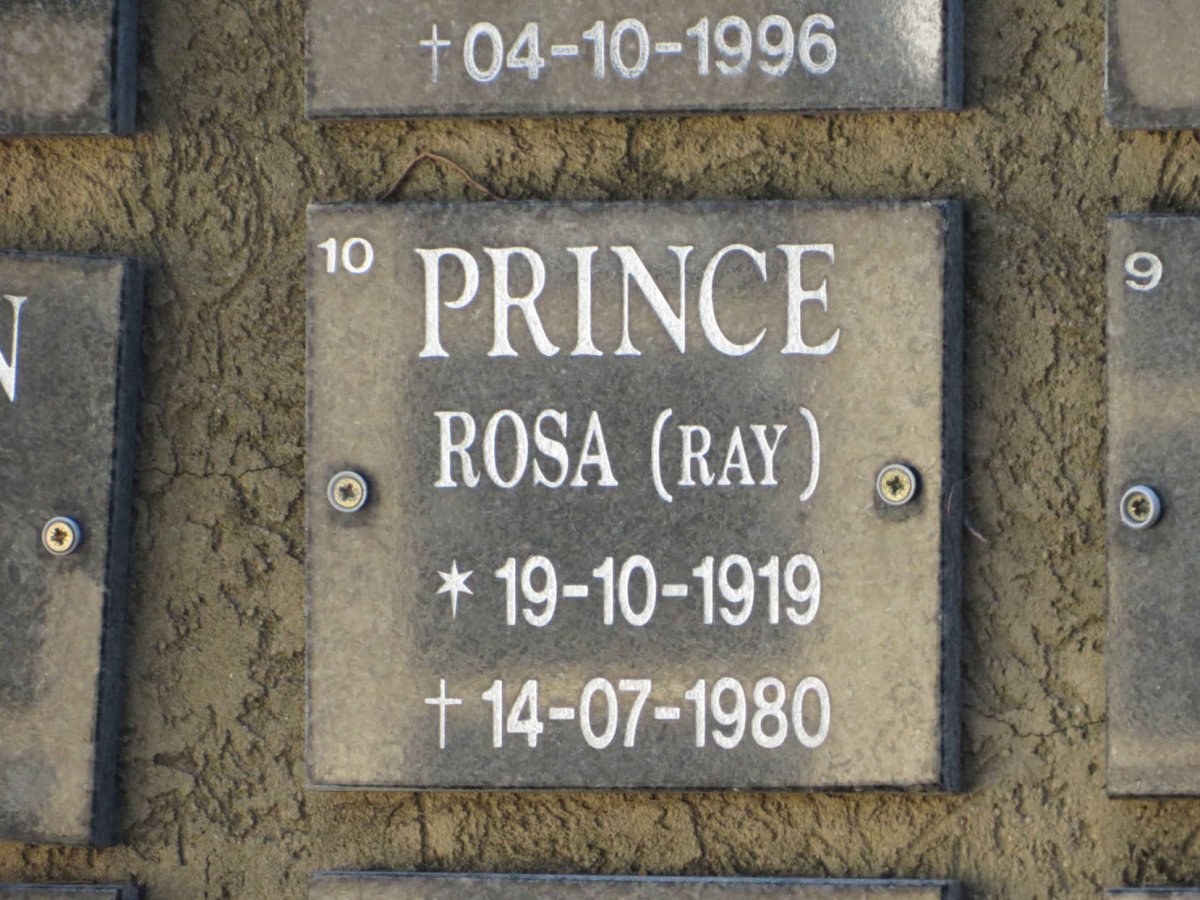PRINCE Rosa 1919-1980