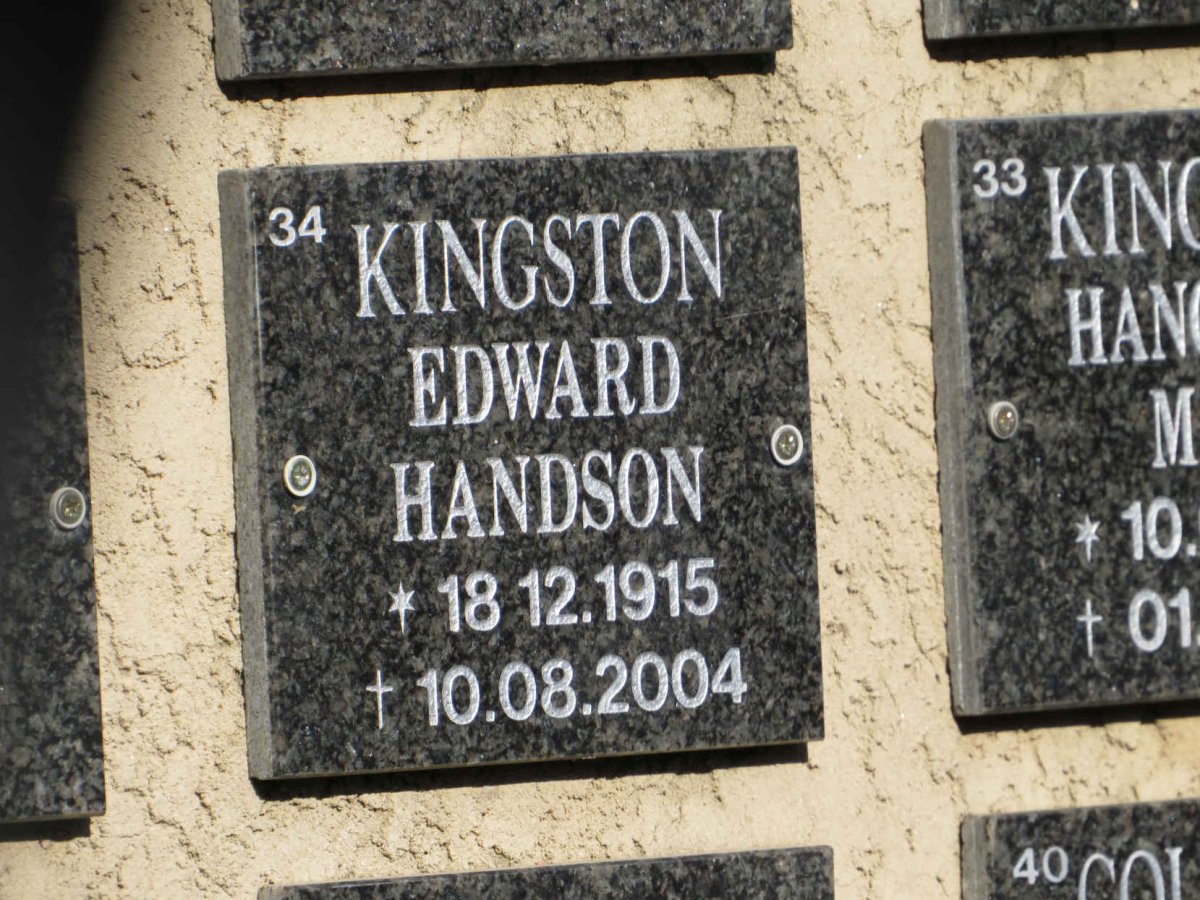 KINGSTON Edward Handson 1915-2004