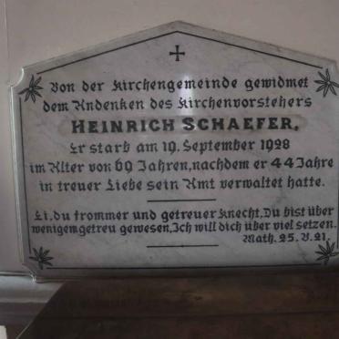 SCHAEFER Heinrich -1928