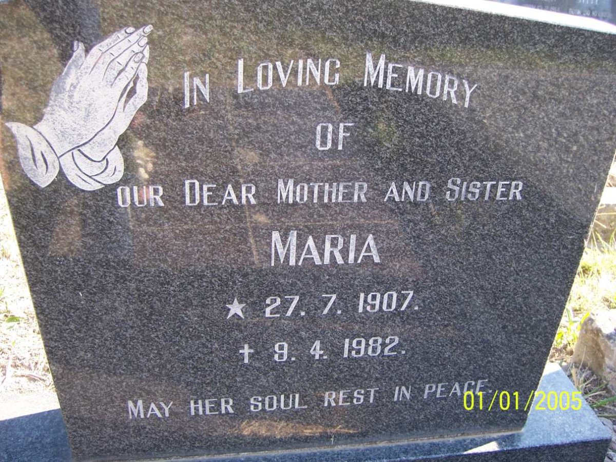 ? Maria 1907-1982