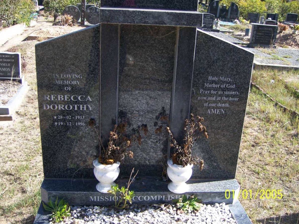 ? Rebecca Dorothy 1913-1996