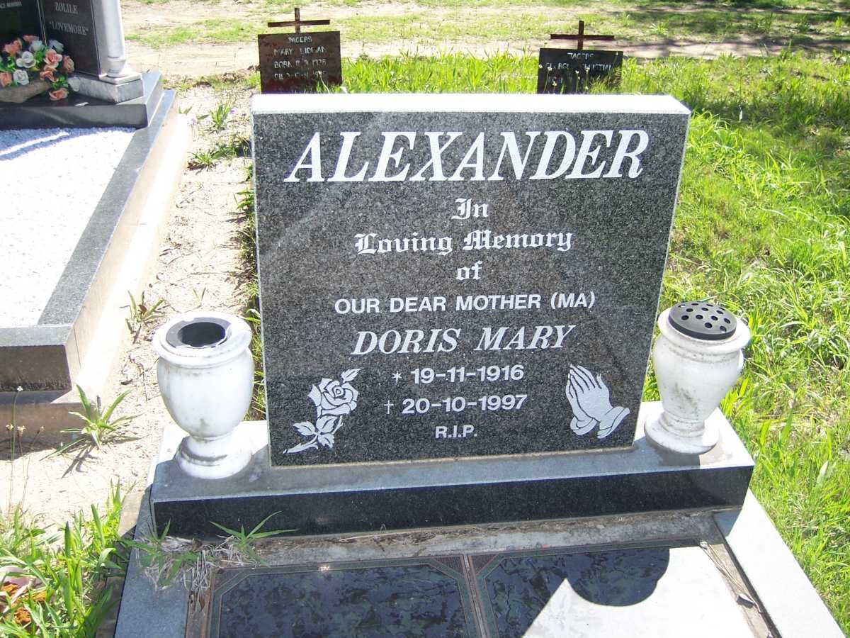 ALEXANDER Doris Mary 1916-1997