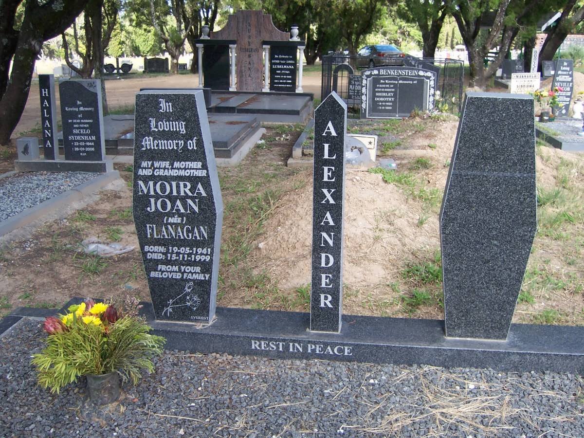 ALEXANDER Moira Joan nee FLANAGAN 1941-1999
