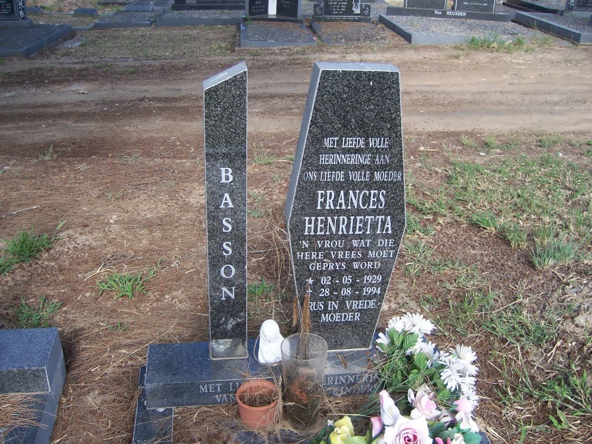 BASSON Frances Henrietta 1929-1994
