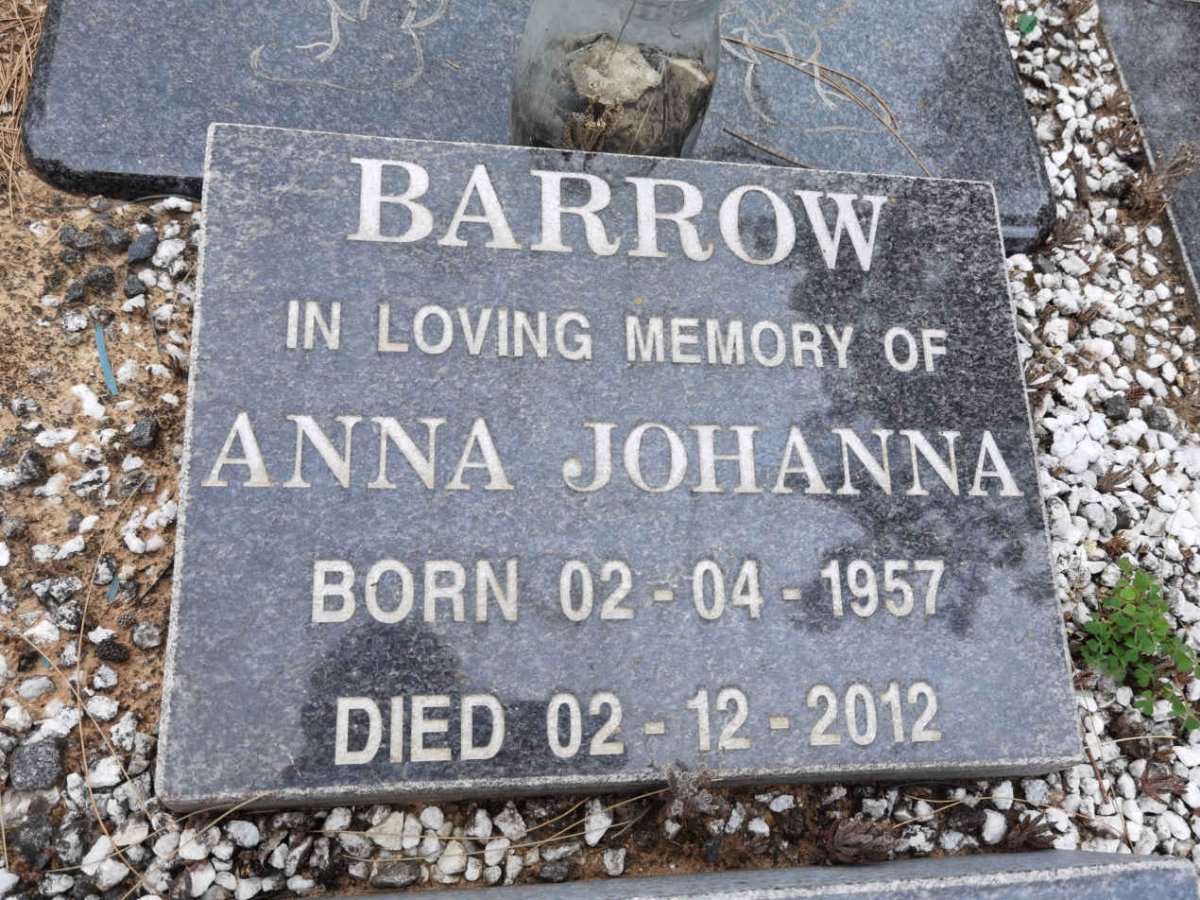 BARROW Anna Johanna 1957-2012