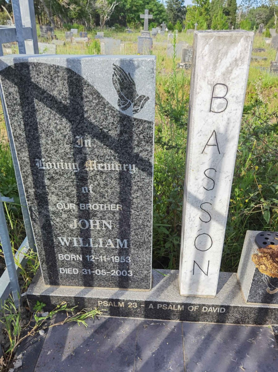 BASSON John William 1953-2003