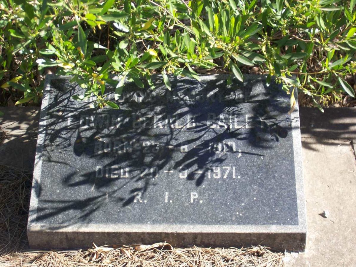 BAILEY Edwin Gerald 1910-1971