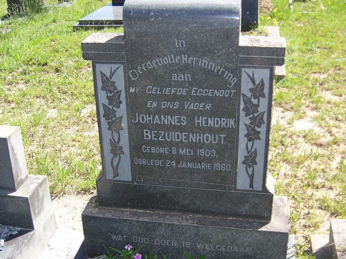 BEZUIDENHOUT Johannes Hendrik 1903-1960
